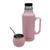 Imagen de Termo 1L asa con mate tapa 160ml, base antideslizante, Berlina ROSADO