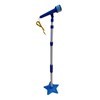 Imagen de Micrófono con pie, guitarra con luz y sonido, MP3 3AA, AZUL en caja