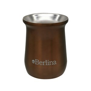 Imagen de Mate alto 260ml Berlina COBRE, doble pared de acero inoxidable, en caja