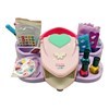 Imagen de Set de belleza para decorar uñas con lámpara, uñas, stickers, brillos esmalte y accesorios 3AA en caja