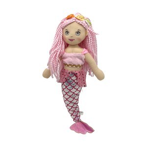 Imagen de Muñeca de trapo sirena 40cm, en bolsa varios colores