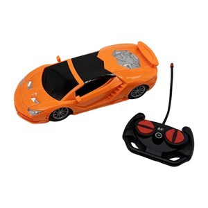 Imagen de Auto a control remoto, con luz, 4+2AA, en caja 2 colores