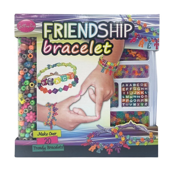 Imagen de Cuentas para armar pulseras y collares, con hilos de colores, en caja