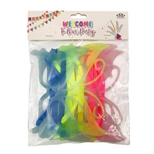 Imagen de Lentes de cotillón x6, mariposa en bolsa