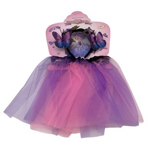 Imagen de Pollera y tiara de mariposas, en bolsa