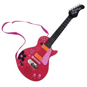 Imagen de Guitarra, con luz y sonido, 3AA en caja, 2 colores