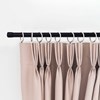 Imagen de Barrote extensible para cortina grande, 140 a 210cm, de acero pintado NEGRO Maxeb