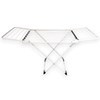 Imagen de Tendedero de ropa de pie con alas, plegable patas con plástico, de acero pintado, BLANCO Maxeb