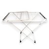 Imagen de Tendedero de ropa de pie con alas, plegable patas con plástico, de acero pintado, BLANCO Maxeb