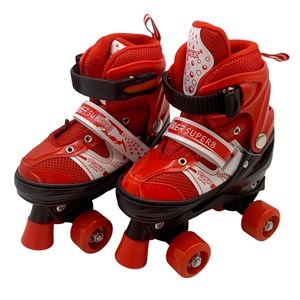 Imagen de Patines 4 ruedas en paralelo, talle S varios colores, T30/33 en bolsa de PVC