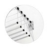 Imagen de Tendedero de ropa colgante de techo y pared, 5 varillas con poleas independientes, de acero pintado, BLANCO Maxeb