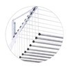 Imagen de Tendedero de ropa colgante de techo y pared, 5 varillas con poleas independientes, de acero pintado, BLANCO Maxeb