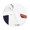 Imagen de Tendedero de ropa colgante de techo y pared, 5 varillas con poleas independientes, de acero pintado, BLANCO Maxeb
