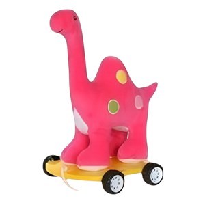 Imagen de Arrastre dinosaurio de peluche, en caja varios colores