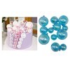 Imagen de Adorno para torta, bolas decorativas transparentes x12, diferentes tamaños, varios colores