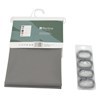 Imagen de Cortina de baño con 12 aros de plástico, de PEVA, Gris, Berlina home, en bolsa