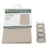 Imagen de Cortina de baño con 12 aros de plástico, de PEVA, BEIGE, Berlina home, en bolsa