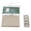 Imagen de Cortina de baño con 12 aros de plástico, de PEVA, BEIGE, Berlina home, en bolsa