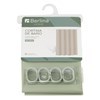 Imagen de Cortina de baño con 12 aros de plástico, de PEVA, VERDE CLARO, Berlina home, en bolsa