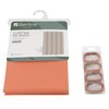 Imagen de Cortina de baño con 12 aros de plástico, de PEVA, SALMÓN, Berlina home, en bolsa