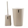 Imagen de Cepillo para WC con papelera, de plástico, BEIGE, Berlina Home, en caja