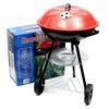 Imagen de Parrilla barbacoa de metal, con tapa y ruedas, en caja