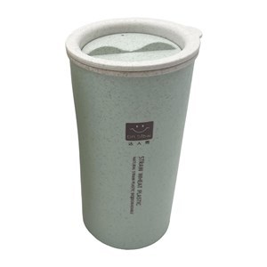 Imagen de Vaso de fibra de trigo, tapa con filtro, 450ml, en caja varios colores