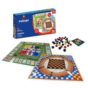 Imagen de Juego de mesa, 18en1, 36 piezas madera XALINGO, en caja