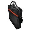 Imagen de Bolso para computadora 15" de poliéster con asas y correa, bolsillo frontal, en bolsa