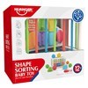 Imagen de Didáctico cubo con elásticos de colores y varias formas apilables, en caja