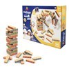 Imagen de Juego de mesa, torre para armar, 54 bloques de madera y ruleta de colores, en caja
