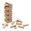 Imagen de Juego de mesa, torre para armar, 54 bloques de madera y ruleta de colores, en caja