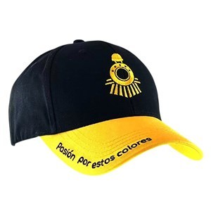 Imagen de Gorro con visera, negro amarillo