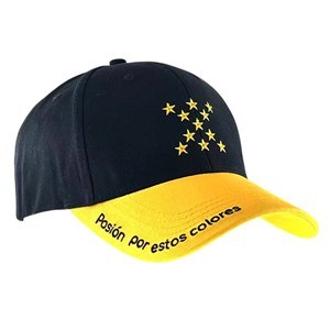 Imagen de Gorro con visera, negro amarillo