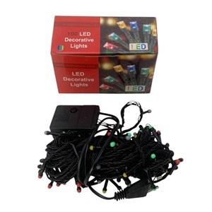 Imagen de Luces led x100 granitos de arroz de colores, intermitentes 220v, 10m en caja