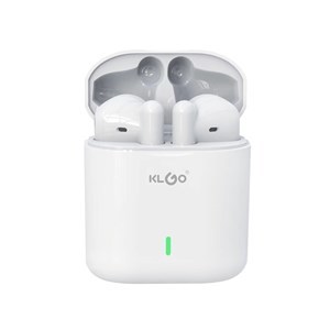 Imagen de Auriculares inalámbricos Bluetooth V5.3 TRUE, con cargador, color blanco, KLGO en caja