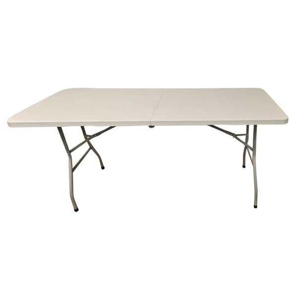 Imagen de Mesa Berlina Home, patas plegables, de PVC y hierro