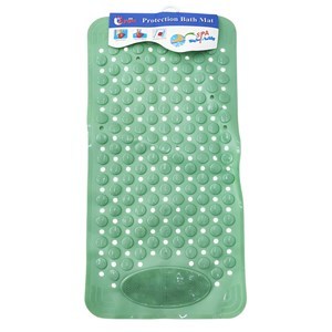 Imagen de Alfombra para baño de PVC con exfoliante para pies, con ventosas, varios colores