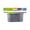 Imagen de Mopa de microfibra mango de acero inoxidable extensible + balde de plástico con centrifugadora de plástico, en bolsa ALKLIN
