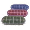 Imagen de Cubetera de plástico base silicona, 12 hielos mini, con tapa