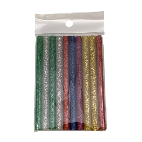 Imagen de Silicona fina 7mm con brillantina, bolsa x10 unidades