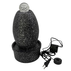 Imagen de Fuente de agua, de resina con esfera, en caja