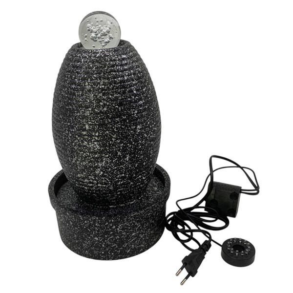 Imagen de Fuente de agua, de resina con esfera, en caja