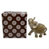 Imagen de Adorno de resina elefante, blanco, en caja
