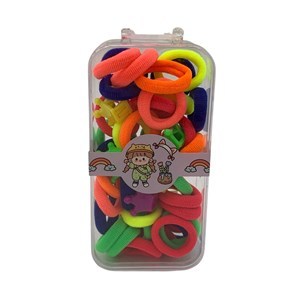 Imagen de Gomitas para pelo, en caja, PACK x12, varios colores