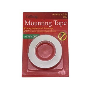 Imagen de Cinta doble faz blanca, 1mx1,8cm, en blister
