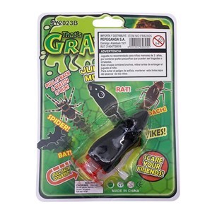 Imagen de Animales ratón de goma a cuerda, en blister