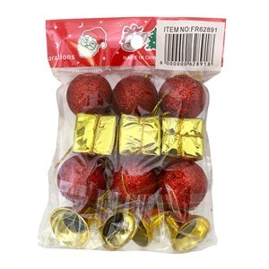 Imagen de Adorno navideño surtido x13, en bolsa