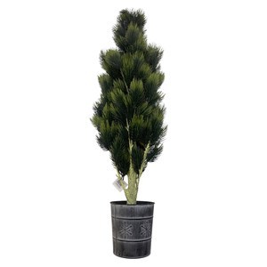 Imagen de Árbol navideño frondoso, 105cm, con maceta