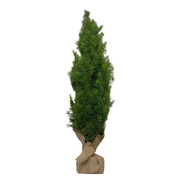 Imagen de Árbol navideño frondoso, 168 ramas 90cm, con base de arpillera